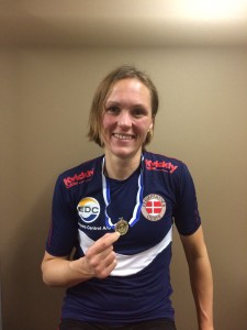 Juliane Elander efter verdensrekorden 2016